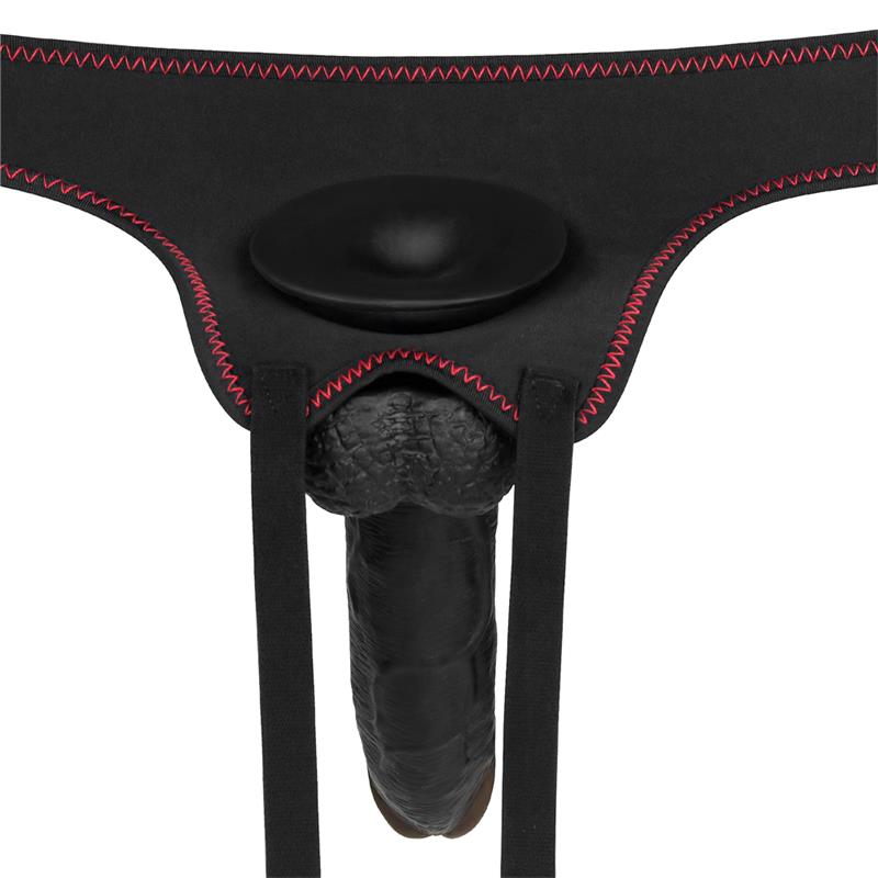 STRAP-ON COM DILDO REALISTICO E TESTICULOS 8,5