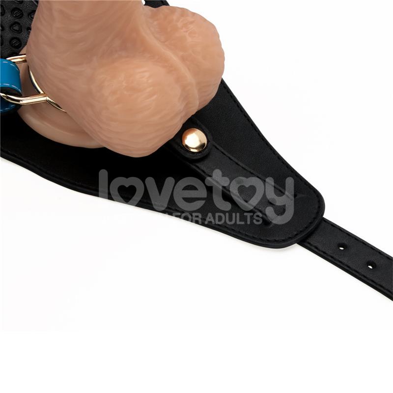 STRAP-ON COM DILDO VIBRATÓRIO 8,5"