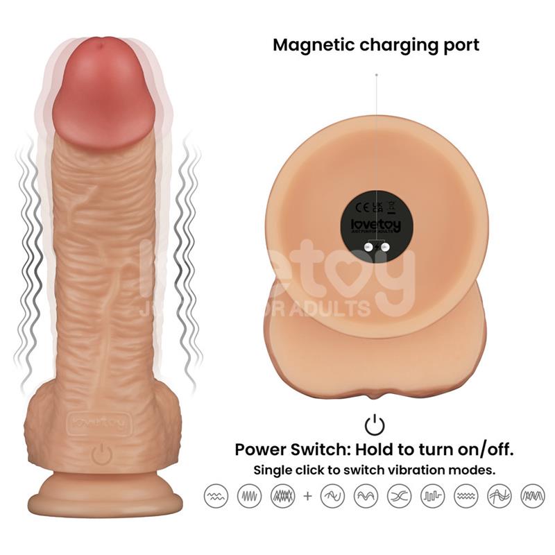 STRAP-ON COM DILDO VIBRATÓRIO 8,5"