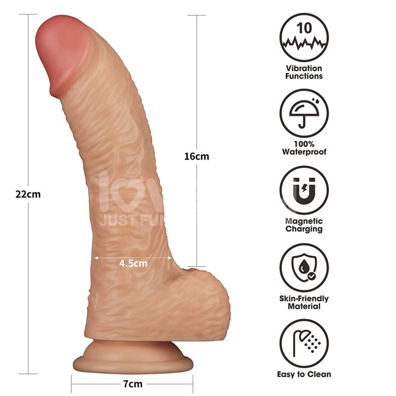 STRAP-ON COM DILDO VIBRATÓRIO 8,5"