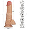 STRAP-ON COM DILDO VIBRATÓRIO 8"