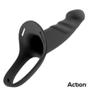 STRAP-ON COM DILDO OCO EM SILICONE TAM. L