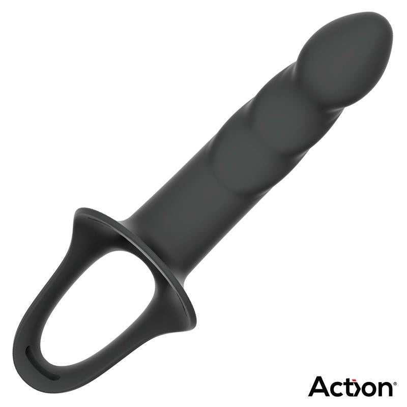 STRAP-ON COM DILDO OCO EM SILICONE TAM. L