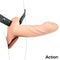 STRAP-ON COM DILDO OCO EM SILICONE TAM. L