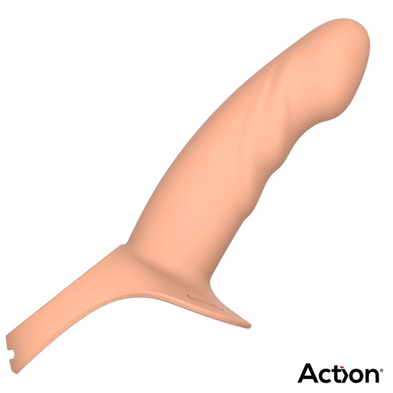 STRAP-ON COM DILDO OCO EM SILICONE TAM. L