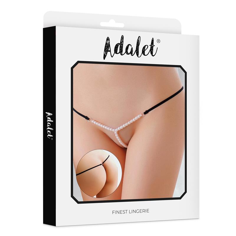 TANGA AYLA COM PÉROLAS TAM. ÚNICO