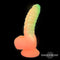 DILDO UNICÓRNIO BRILHA NO ESCURO SILICONE LÍQUIDO 18 CM