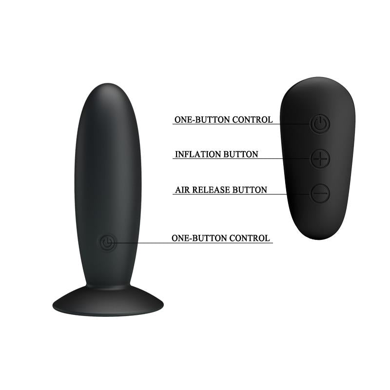 MR PLAY PLUG ANAL COM VIBRAÇÃO E CONTROLO REMOTO USB