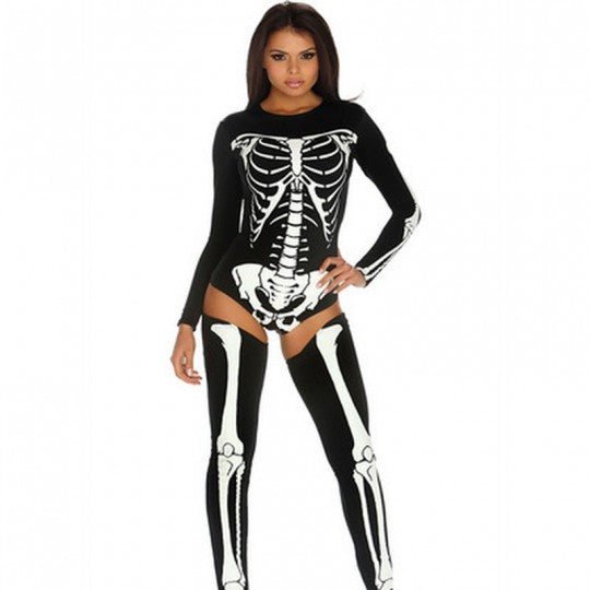 BAD TO THE BONE - SEXY SKELETON COSTUME