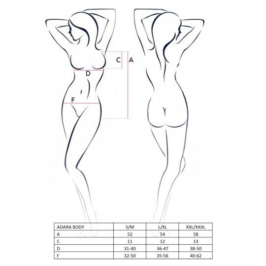 BODY ADARA VERMELHO PASSION