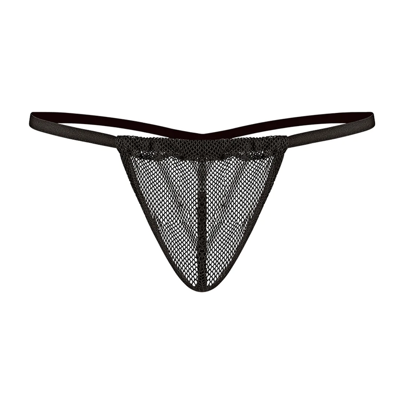 TANGA EM REDE PRETA TAM. ÚNICO
