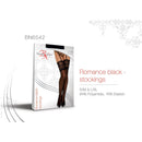 MEIAS DE LIGAS ROMANCE PRETO