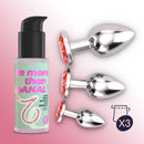 TRIO DE PLUG´S CRUSHIOUS COM LUBRIFICANTE