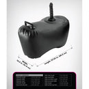 SOFÁ INSUFLÁVEL BODY DOCK COM DILDO 69,2 CM PRETO