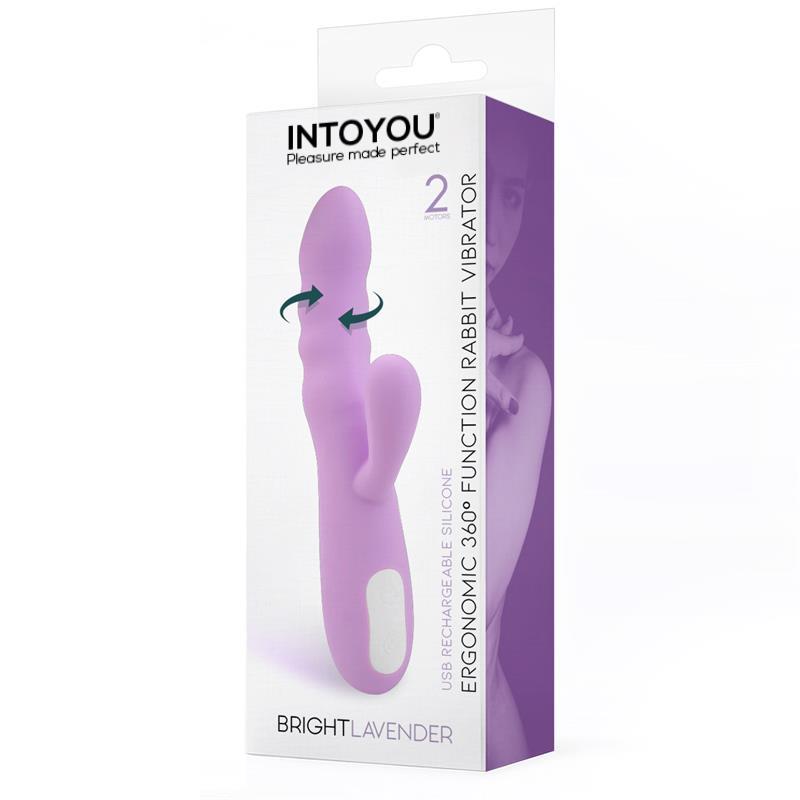 VIBRADOR RABBIT ROTATIVO 360º USB SILICONE