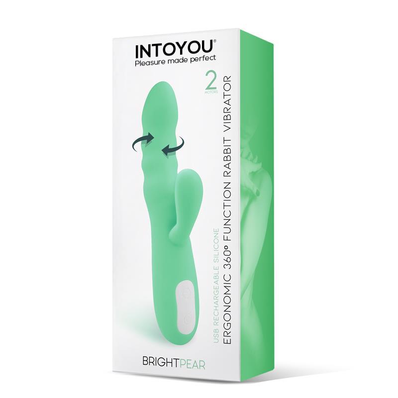 VIBRADOR RABBIT ROTATIVO 360º USB SILICONE