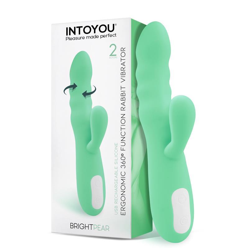 VIBRADOR RABBIT ROTATIVO 360º USB SILICONE