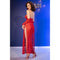 VESTIDO DE RENDA E TANGA CR-4853 VERMELHO CHILIROSE