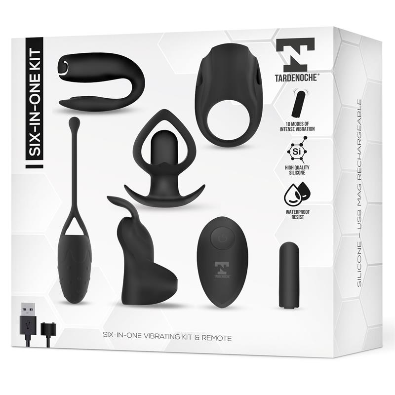 KIT 6 EM 1 COM BOLA VIBRATÓRIA TARDENOCHE