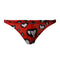 CUECA CAVADA C4M11 VERMELHA COM CORAÇÕES