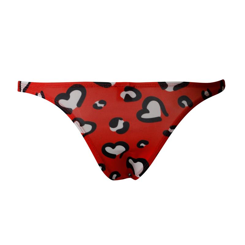 CUECA CAVADA C4M11 VERMELHA COM CORAÇÕES