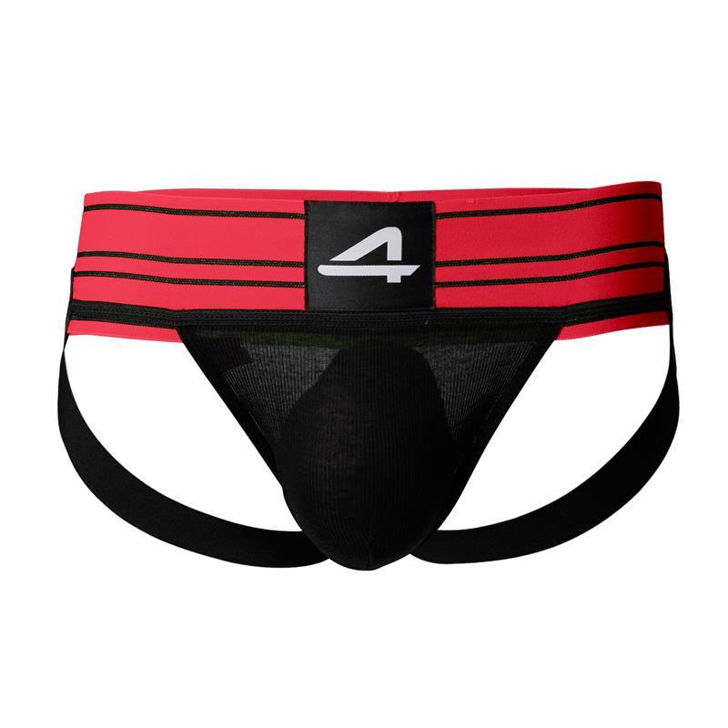 JOCKSTRAP ESTILO RUGBY EM ROSA NEON