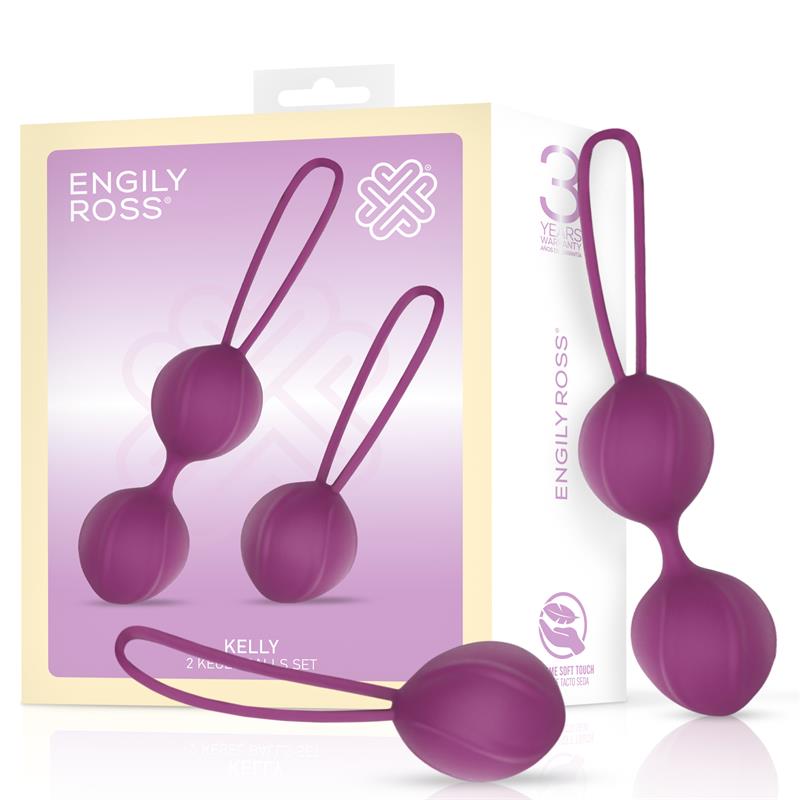 ENGILY ROSS KELLY BOLAS DE KEGEL SILICONE PÚRPURA
