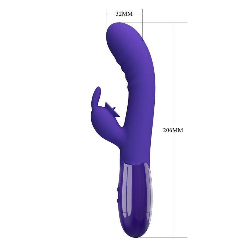 VIBRADOR CERBERUS YOUTH COM ESTIMULAÇÃO DE LÍNGUA USB