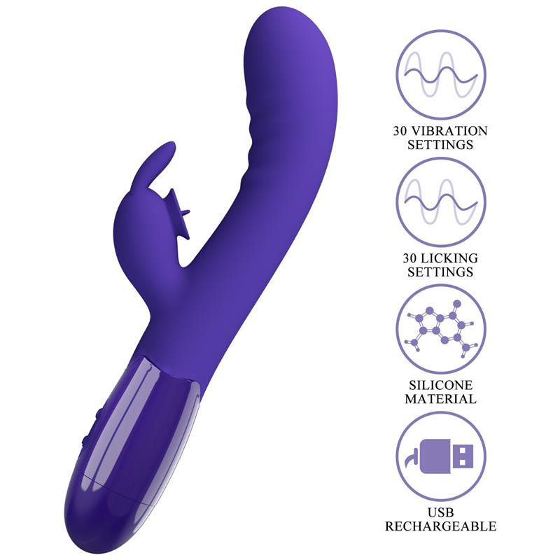 VIBRADOR CERBERUS YOUTH COM ESTIMULAÇÃO DE LÍNGUA USB