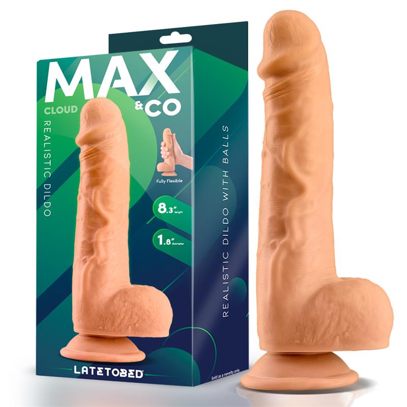 DILDO REALISTICO COM TESTÍCULOS CLOUD  8.3"