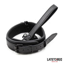 LATETOBED COLEIRA COM TRELA PRETA