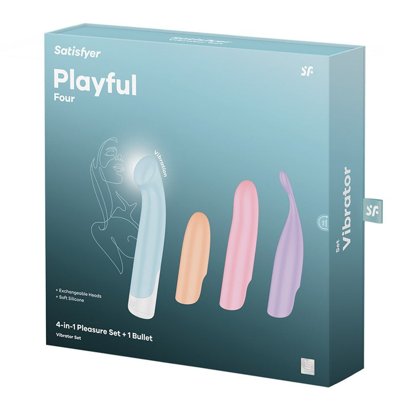 CONJUNTO DE VIBRADORES PLAYFUL FOUR SATISFYER