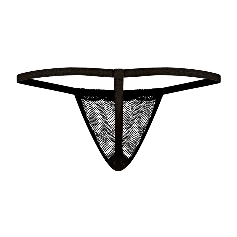 TANGA EM REDE PRETA TAM. ÚNICO