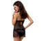 BABYDOLL E TANGA PRALINE PRETA DEVIL COLLECTION PASSION