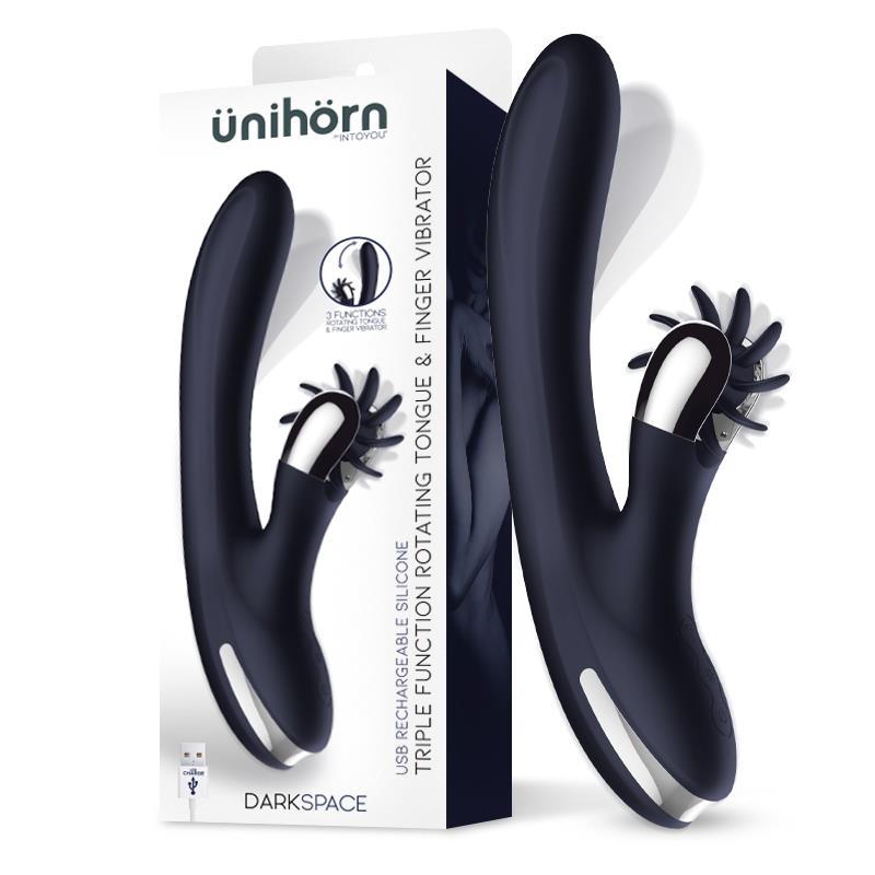 VIBRADOR COM ESTIMULADOR CLITORIANO RECARREGÁVEL