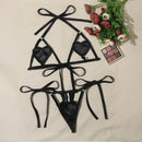 CONJUNTO DE 2 PEÇAS HEART SHAPED PRETO