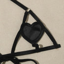 CONJUNTO DE 2 PEÇAS HEART SHAPED PRETO