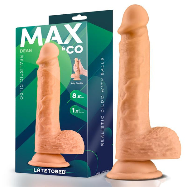 DILDO REALISTICO COM TESTÍCULOS DEAN  8.5"