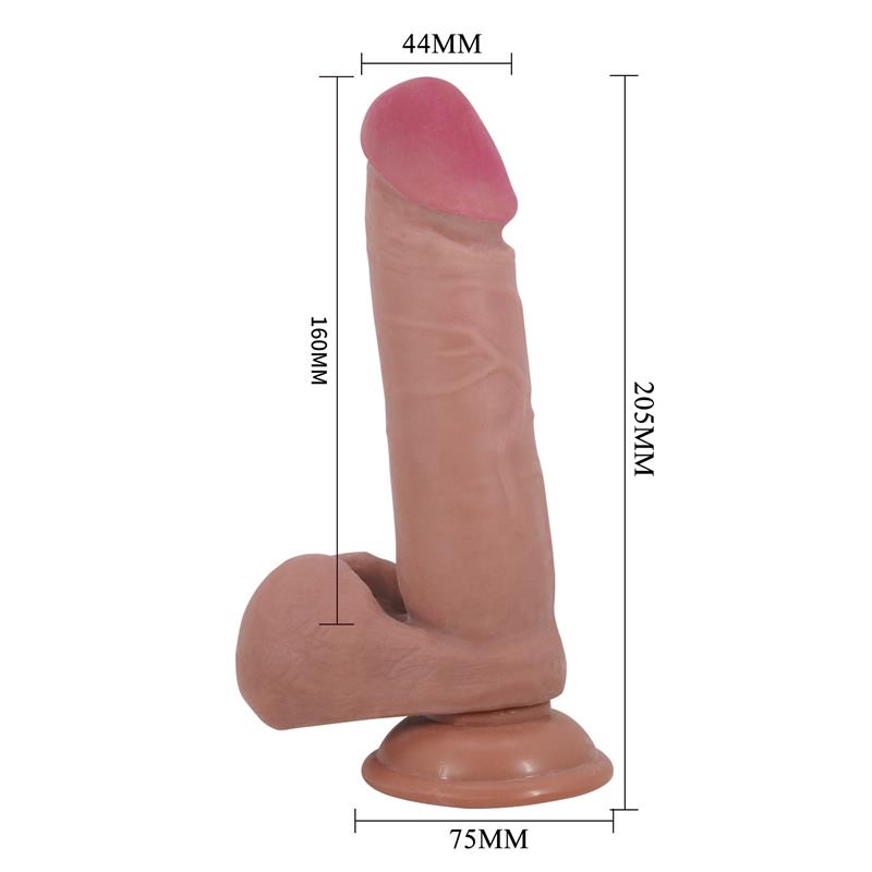 DILDO REALISTICO COM VENTOSA 20.5CM