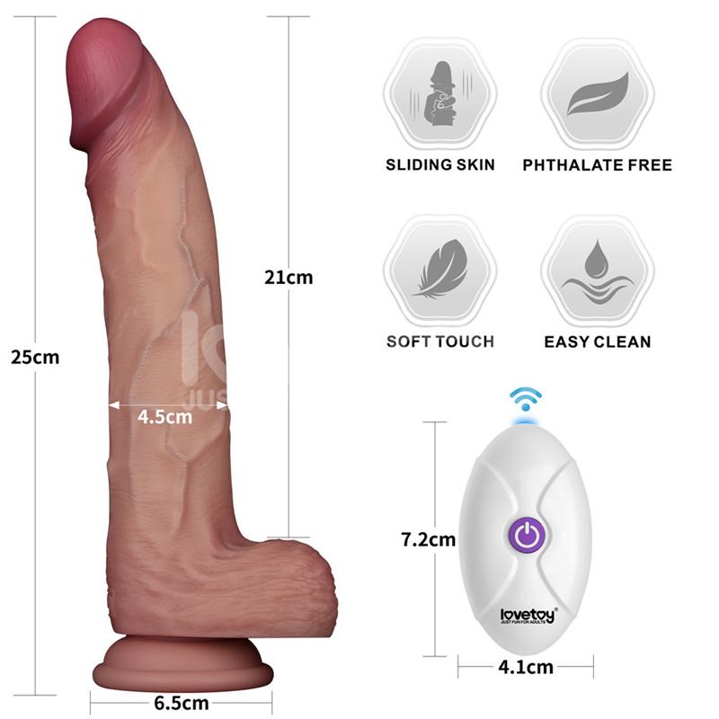VIBRADOR REALISTICO DUPLA DENSIDADE 25CM (10")