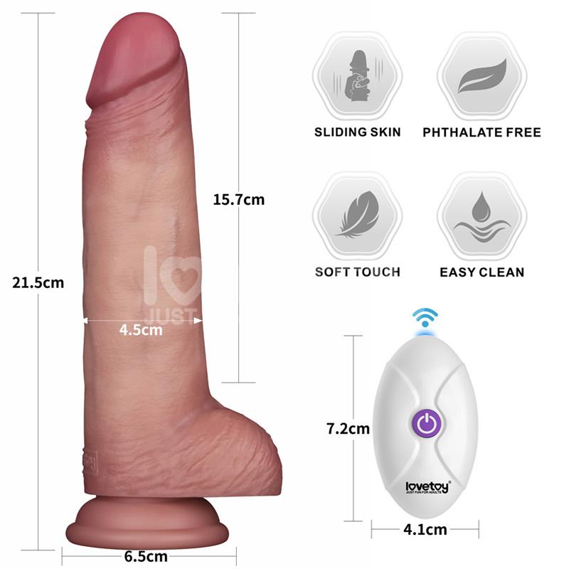VIBRADOR REALISTICO DUPLA DENSIDADE 21,5CM (8,5")