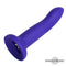 DILDO COM VIBRAÇÃO QUE MUDA DE COR AZUL A ROXO TAM. M - 17CM