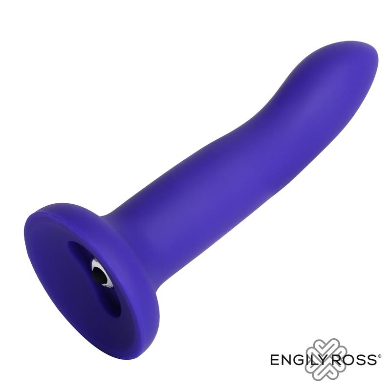 DILDO COM VIBRAÇÃO QUE MUDA DE COR AZUL A ROXO TAM. M - 17CM