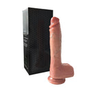 VIBRADOR DE SILICONE COM AQUECIMENTO E MOVIMENTO PARA CIMA E PARA BAIXO