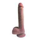 VIBRADOR DE SILICONE COM AQUECIMENTO E MOVIMENTO PARA CIMA E PARA BAIXO 28CM