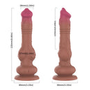DILDO COM VIBRAÇÃO E MOVIMENTO PARA CIMA E PARA BAIXO 22,5CM