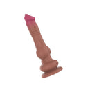 DILDO COM VIBRAÇÃO E MOVIMENTO PARA CIMA E PARA BAIXO 22,5CM