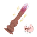 DILDO COM VIBRAÇÃO E MOVIMENTO PARA CIMA E PARA BAIXO 22,5CM