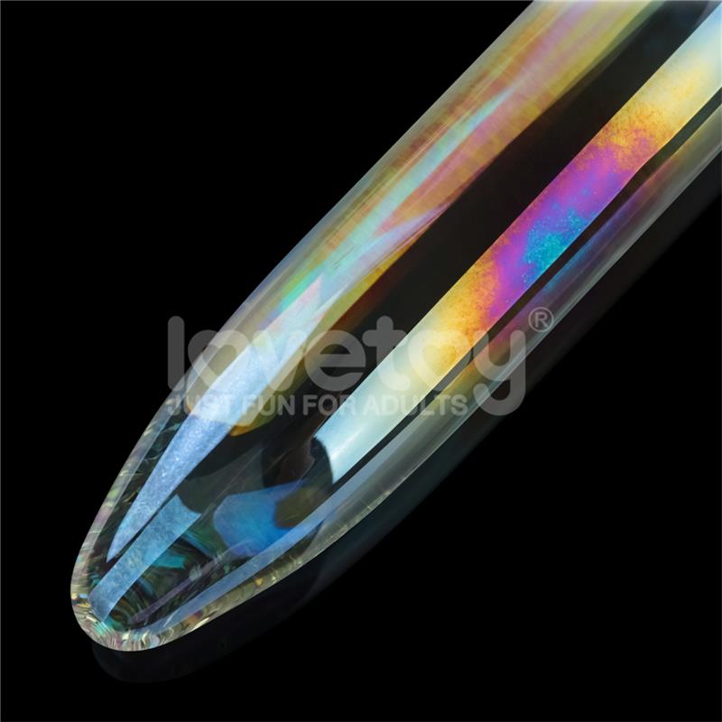 DILDO EM VIDRO TWILIGHT GLEAM PRISM BRILHA NO ESCURO