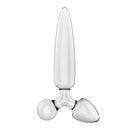DILDO DE VIDRO COM PLUG TRIPLE CRYSTAL 1 SATISFYER